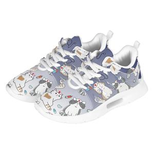 Imprimir a pedido, zapatillas de deporte para mujer, estilo médico, diseño de <span class=keywords><strong>gato</strong></span> enfermera, zapatos planos de moda informales, zapatos para correr antideslizantes para Otoño e Invierno - Product Image 3