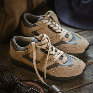 Private Label Retro Style British <b>Trainers</b> Spring New Sneakers Low Top Walking Style Shoes for Men - Product Image 3