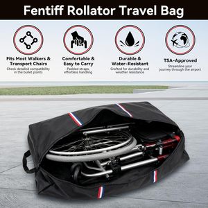 Sac de transport léger pour déambulateur à roulettes, sac de rangement pour fauteuil roulant - Product Image 2