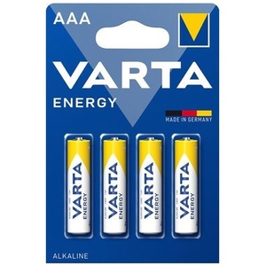 Piles alcalines Varta Energy AAA fabriquées en Allemagne - Product Image 1