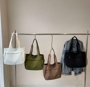 Custom Logo Women's Eco-friendly Recyclable 10oz Cotton <b>Canvas</b> <b>Tote</b> Bag with Long Handle for Beach and Shopping Use - Product Image 2