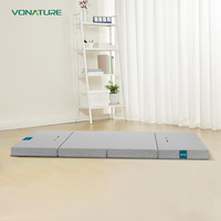 Lit de camping portable Vonature, matelas respirant pliable en POE avec housse amovible pour la maison, l'école, la chambre, taille personnalisable