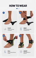 Attelle de cheville réglable légère et respirante avec compression pour la course, le basketball, le fitness et les sports
