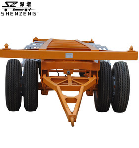 Kamyon römork satılık 2 aks konteyner römorku şasi kullanın - Product Image 4