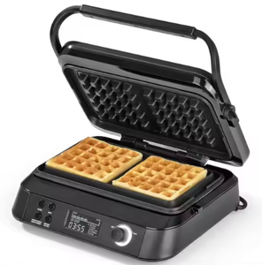 Mini 2-Slice Elektrische Belgische Wafelmaker Non-Stick Pop Cake Donut Ijzeren Machine Vierkante Mini Elektrische Wafelijzer Pop Cake Donut - Product Image 4