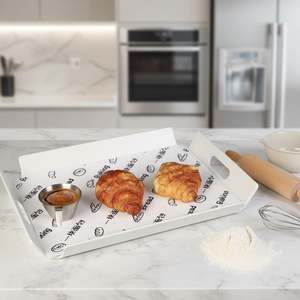 Papier d'emballage anti-graisse personnalisé ETpack pour hamburgers, sandwichs et doublures de plateaux, emballage alimentaire écologique - Product Image 2