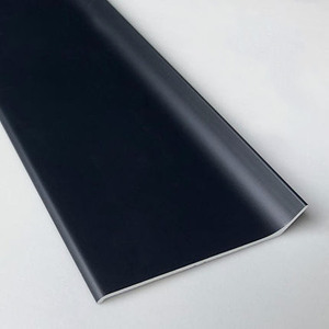 Self-adhesive Aluminum Skirting Profile 60mm Wall Protector Base Curved Metal <strong>Covered</strong> Skirting Board <strong>Baseboard</strong> - Product Image 2