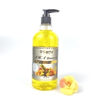 Gel Douche Bio Anti-Âge Parfumé pour Femme à l'AHA et Niacinamide, Blanchissant, Hydratant et Exfoliant, Marque Blanche, 500ml