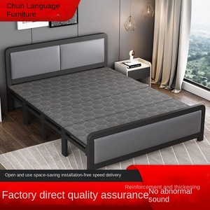 <span class=keywords><strong>Lit</strong></span> souple moderne de 1,2 m à <span class=keywords><strong>hauteur</strong></span> réglable pour adultes, pliable, pour usage domestique, dortoir, location, salon - Product Image 3