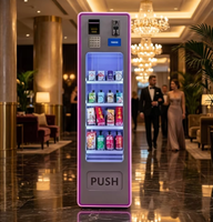 Distributeur automatique commercial compact à écran tactile, paiement par carte bancaire, pour boissons, snacks et cosmétiques