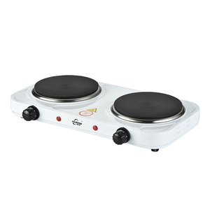 Réchaud électrique <span class=keywords><strong>portable</strong></span> Andong, double plaque chauffante solide, cuisinière électrique, plaque chauffante à 2 brûleurs pour la cuisson, 2000 watts - Product Image 2