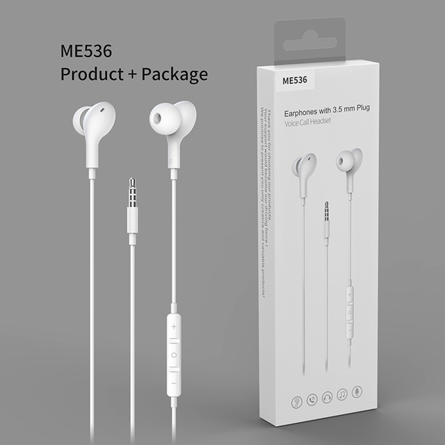 Hot Sale Handfree Wired Earphone 3.5mm In-ear Stereo Earbuds With Mic for iphone for iPhone Wired Earbud In-ear Headphones