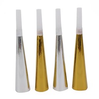 EASTTERN Cornes en plastique et papier d'aluminium pour enfants, réutilisables, durables, pour fêtes d'anniversaire, sifflets bruyants