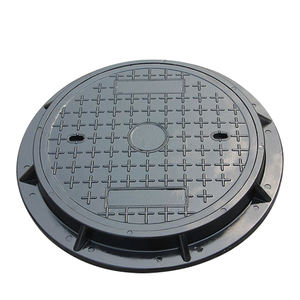 Couvercle de trou d'homme en résine composite FRP Couvercles de vidange d'eau extérieure en plastique FRP Couvercle d'égout - Product Image 1