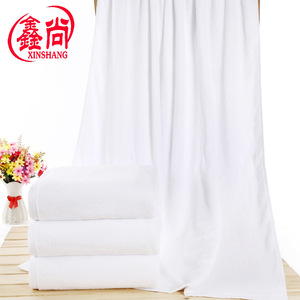 ผ้าเช็ดตัว XINSHANG ขนาด 90*180 ซม. ผ้าฝ้ายแท้ สำหรับโรงแรมและเกสต์เฮาส์ สีขาว - Product Image 4