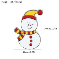 Vente en gros, Meilleure vente : Pin's créatif de Noël à motifs de dessins animés (Père Noël, Bonhomme de neige, Clochette mignonne), Badge métallique, Accessoire pour vêtements et pantalons