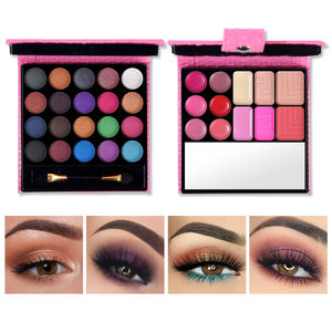 Palet Rias Vegan Bentuk Buku dengan Cermin, <span class=keywords><strong>Eyeshadow</strong></span> dan Blush - Product Image 3