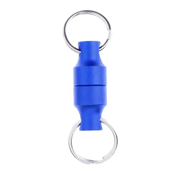 Wholesale Magnetic Keychain Key Ring Aluminium Buckle With Split Ring Wholesale Magnetic Keychain Key Ring