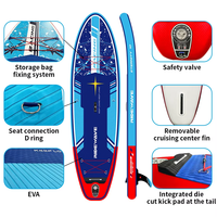 RIDEWAVE Planche de paddle gonflable géante pour le yoga, le surf et le stand-up paddle, en tissu Drop Stitch