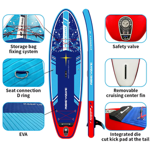Ridewave bơm hơi khổng lồ đứng lên mái chèo Yoga siêu La sup lướt mái chèo mềm ván lướt sóng làm thả khâu - Product Image 3