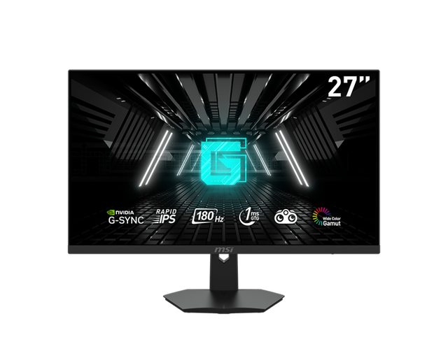 MSI G274F 27Inch Flat Rapid IPS 2K Monitor with 1920 X 1080 (FHD) Panel Resolution 180Hz Refresh Rate 134% SRGB Frameless Design