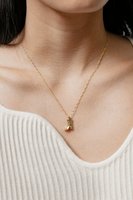 Collier pour femmes en acier inoxydable personnalisé ras de cou avec chaîne en forme de vague d'eau, botte de cowboy en laiton, plaqué or 18 ct