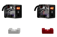 Capteur de couleur numérique longue portée LERAUN EM-D70D, détection LED RGB blanc, portée 30-500 mm et écran OLED, protection IP67, RS-485
