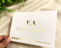 Cartes commémoratives avec estampage à chaud, papier et motifs personnalisables pour les commerçants en ligne et hors ligne