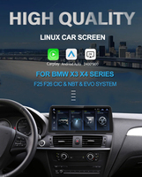 Layar QLED Ultra-Lebar 12.3" KANOR untuk BMW X3 F25 X4 F26 Sistem CIC NBT T113 2K Android AUTO Wireless CarPlay