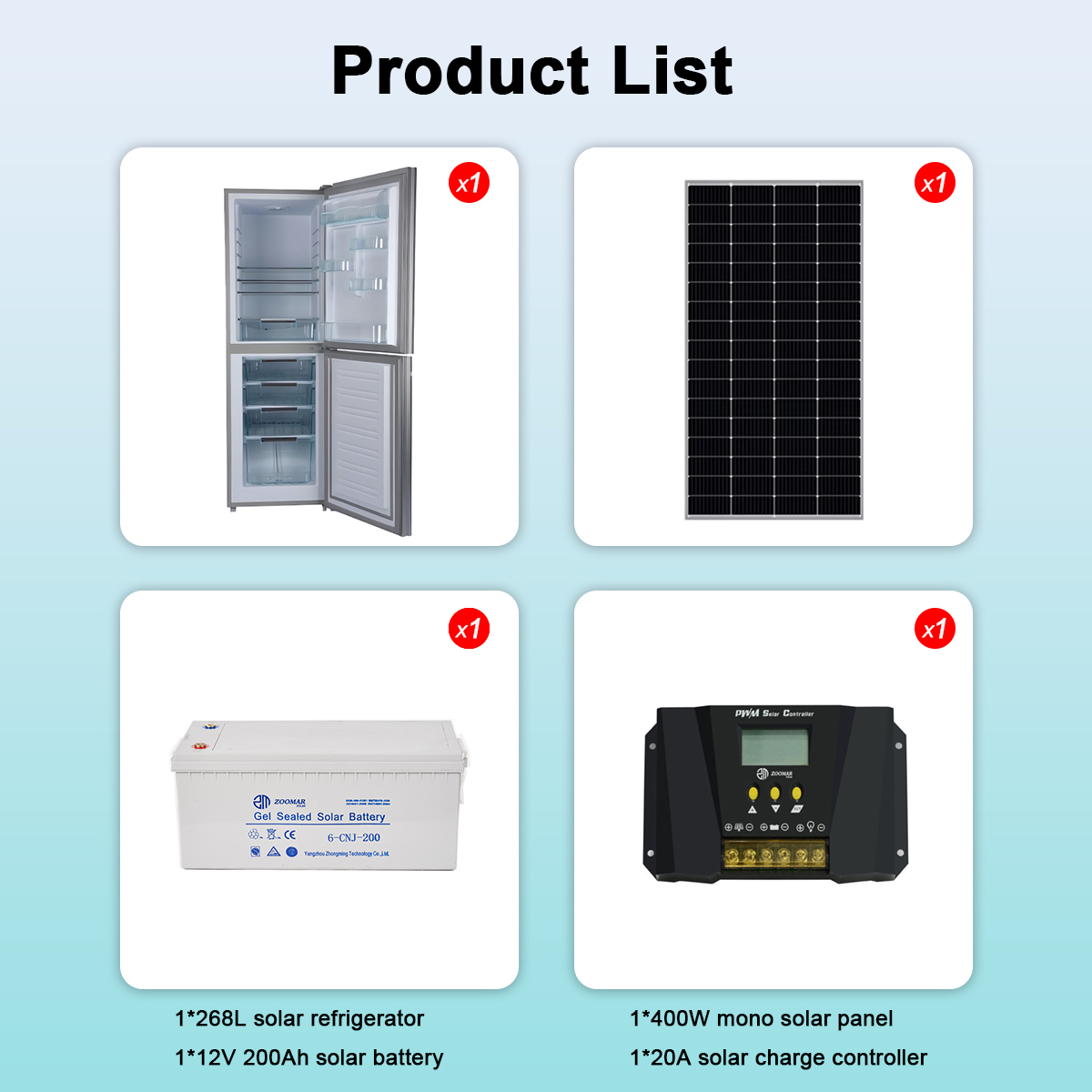 complete set solar Refrigerator
