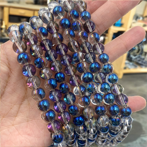 Oferta Especial: Nuevas Cuentas de Cristal de 8mm con Orificio Recto, Diseño de Fresa, de Vidrio Lampwork para DIY y Decoración de Bolígrafos, Color como en la Imagen, HK EXPORTS HK205 - Product Image 2