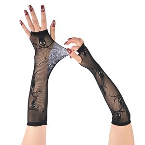 Guantes de malla transpirables de medio dedo con diseño de calavera para verano, playa, Halloween, decorativos, para cosplay y actuaciones - Product Image 3