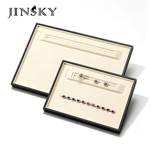 Bandeja multifuncional para exhibir y almacenar joyas, anillos, collares y pendientes, plato multiusos para exhibición e inspección en tiendas minoristas. - Product Image 1