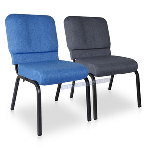 Nouvelle chaise d'église empilable en métal de Chine en gros et coussins de dossier de moule - Product Image 3