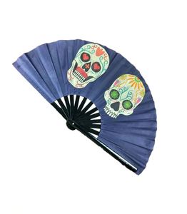 High Quality 33cm Big Clack Kung Fu Rave Hand Fans Traditional Paper Painted Cartoons Flowers Love <b>Basket</b> Souvenirs Decorations - Product Image 3