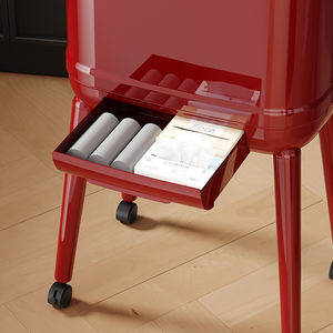 Rmier <span class=keywords><strong>Poubelle</strong></span> de cuisine haute avec roues silencieuses Conception étanche Étape <span class=keywords><strong>sur</strong></span> bac 4 couleurs pour la maison Hôtel Restaurant Bureau Utilisation - Product Image 3