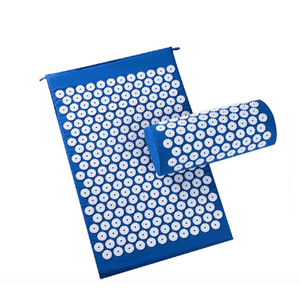 โลโก้ที่กําหนดเองผ้าฝ้าย Acupressure Mat สําหรับหลังคอร่างกายบรรเทา <span class=keywords><strong>Spike</strong></span> เสื่อโยคะพร้อมหมอน-นวด - Product Image 1
