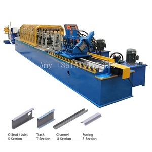 Rotolo d'acciaio leggero della vite prigioniera del perno della capriata <span class=keywords><strong>C</strong></span> che forma macchina per la stecca d'acciaio del soffitto del tetto e del perno - Product Image 2