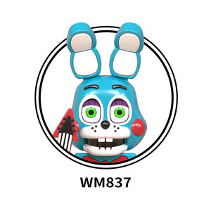 WM6074 FNAF Mini <span class=keywords><strong>Five</strong></span> Nights <span class=keywords><strong>at</strong></span> <span class=keywords><strong>Freddy</strong></span>'s Chica Bonnie Foxy Jeu d'horreur d'<span class=keywords><strong>anime</strong></span> Blocs de construction éducatifs Jouets cadeaux pour enfants - Product Image 6
