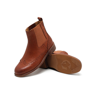 Bottines à lacets vintage pour femmes - Tige en cuir véritable, semelle en caoutchouc, mode automne/hiver