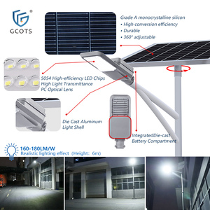 Lampadaire Solaire Extérieur en Aluminium IP65 de Haute Qualité 10W-40W, Éclairage LED Haute Luminosité Étanche pour Routes SL-JD-1 a Lighting - Product Image 2