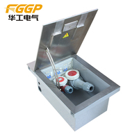 Caja de Distribución de Energía Industrial FGGP HGD, Caja de Protección Contra Sobrecargas, 380V IP54 16A, Acero Inoxidable Plateado