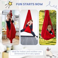 Chaise hamac suspendue d'intérieur de conception moderne pliable portative pour des enfants avec la balançoire de thérapie de chambre d'intégration sensorielle