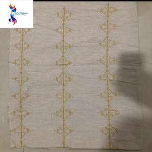 Stile di moda tessuto ricamato lino tessuto all'ingrosso poliestere tessuto ricamato Stocklot tessuto <span class=keywords><strong>Tc</strong></span> - Product Image 5