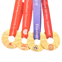 Canada Personnalisé Donut Softball Pickleball Water Polo Padel Médaille pour Enfants Donut Award Skate Natation Médailles et Trophées