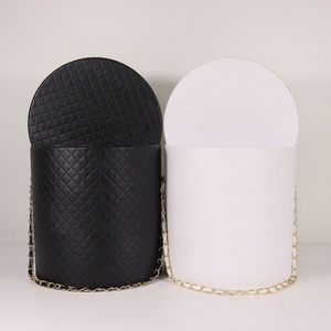 Tùy Chỉnh Xử Lý Ôm Xô Hộp Hoa Lưu Niệm Hộp Quà Tặng Bảo Quản Rose Bouquet Trường Hợp Khô Da Vòng Hoa Hộp Quà Tặng - Product Image 6