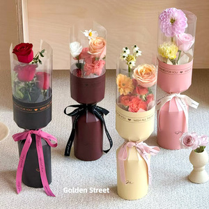 Bán buôn Valentine của ngày duy nhất bó hoa tích hợp trong suốt hiển thị hoa Vật liệu DIY gói Hoa - Product Image 2