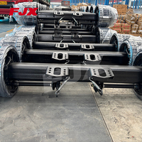 JUXIN Factory Supply 14T High Rigidity Anti Deformation German Style Trailer Axle Heavy Duty Semi Trailer Axle