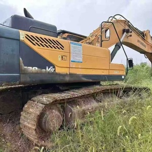 Excavatrice sur chenilles Hyundai d'occasion, pelle hydraulique pour travaux de terrassement - Product Image 2