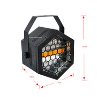 Luz LED Profesional Retro para Escenario, 60W, Blanco Cálido, COB RGB, Iluminación de Fondo, DMX512 RDM, Hexagonal Vintage para Bodas, DJ, Espectáculos